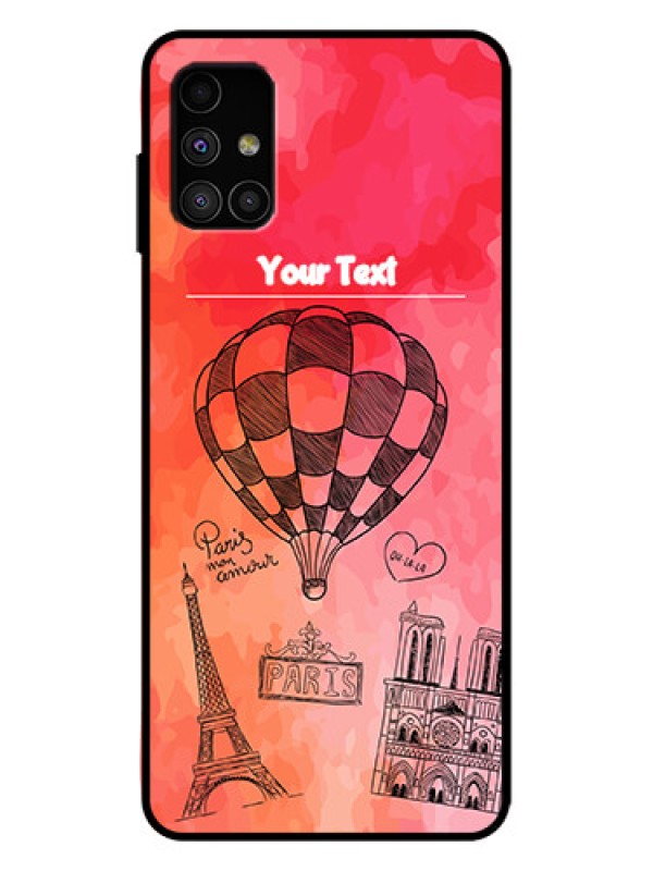 Custom Galaxy M51 Custom Metal Phone Case - Paris Theme Design