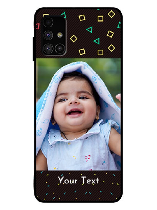 Custom Galaxy M51 Custom Metal Phone Case - With Confetti Birthday Design