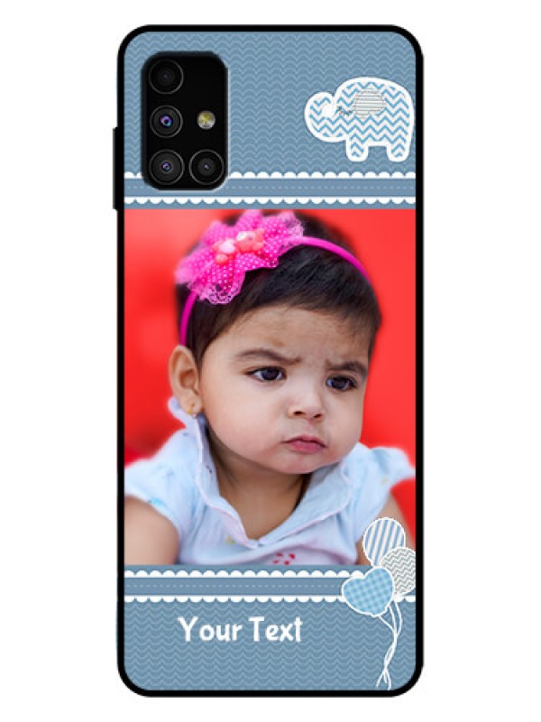 Custom Galaxy M51 Custom Metal Phone Case - With Kids Pattern Design