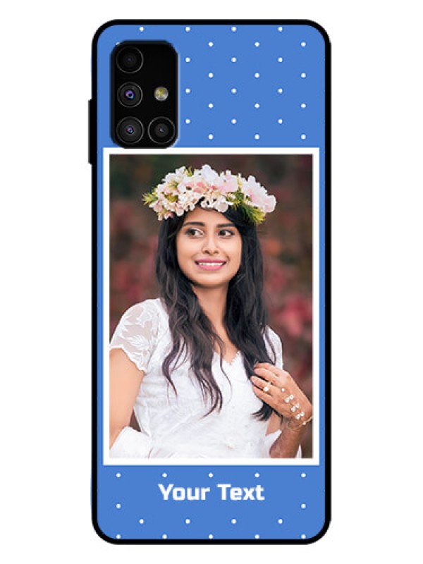 Custom Galaxy M51 Custom Metal Phone Case - Polka Dots Design