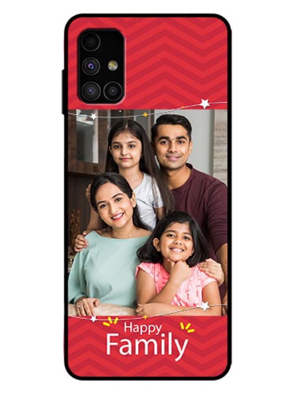 Custom Galaxy M51 Custom Metal Phone Case - Happy Family Design