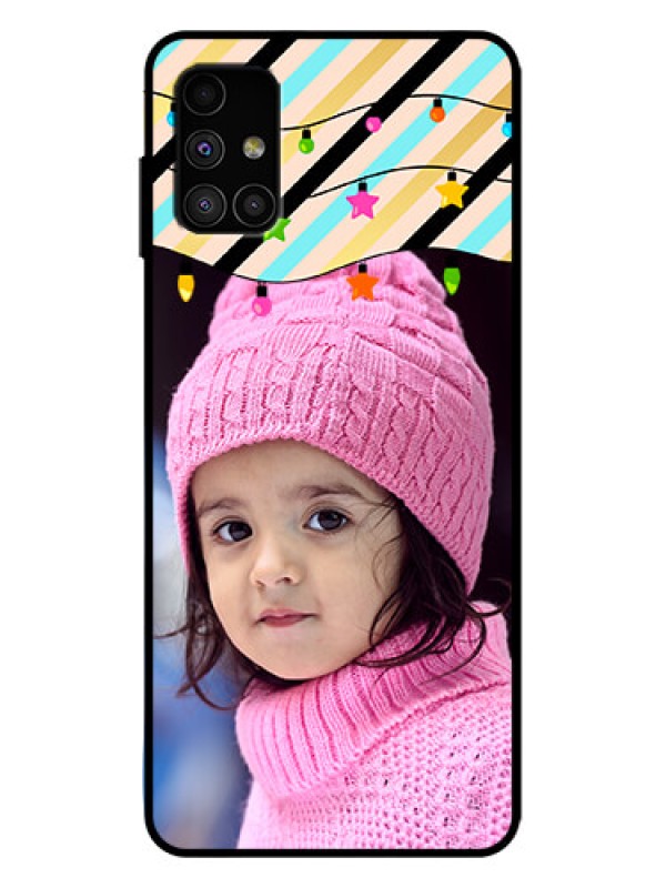 Custom Galaxy M51 Custom Metal Phone Case - Lights Hanging Design