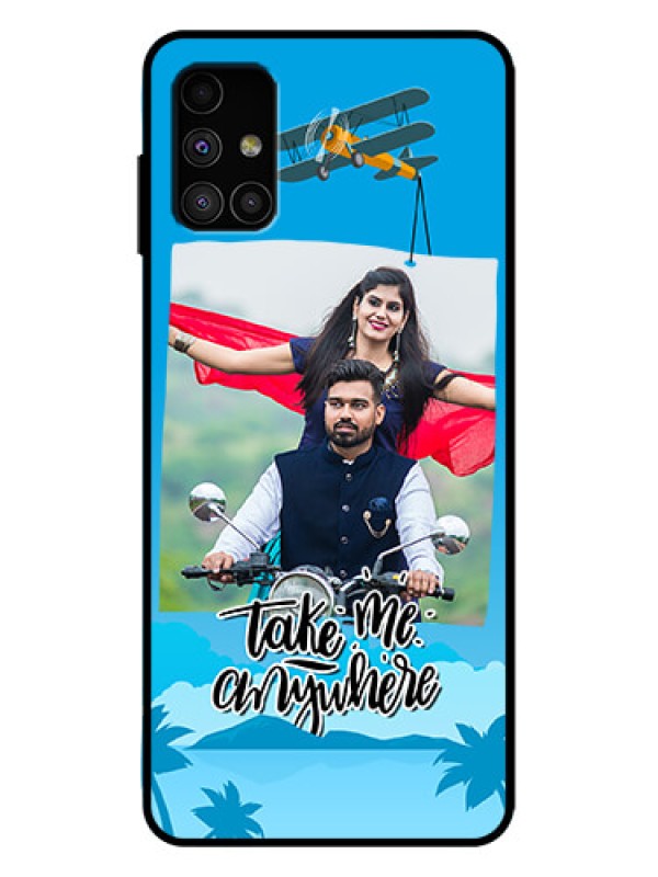 Custom Galaxy M51 Custom Metal Phone Case - Traveller Design