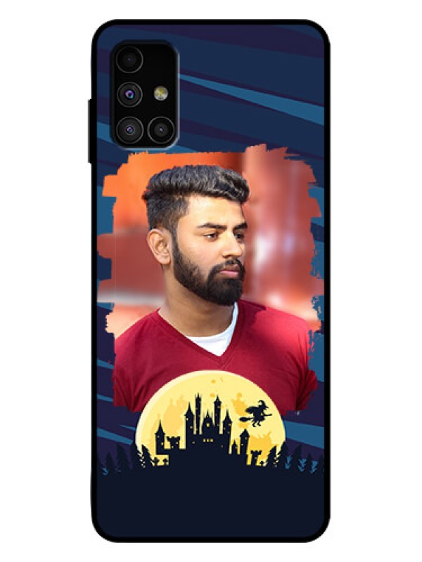 Custom Galaxy M51 Custom Metal Phone Case - Halloween Witch Design