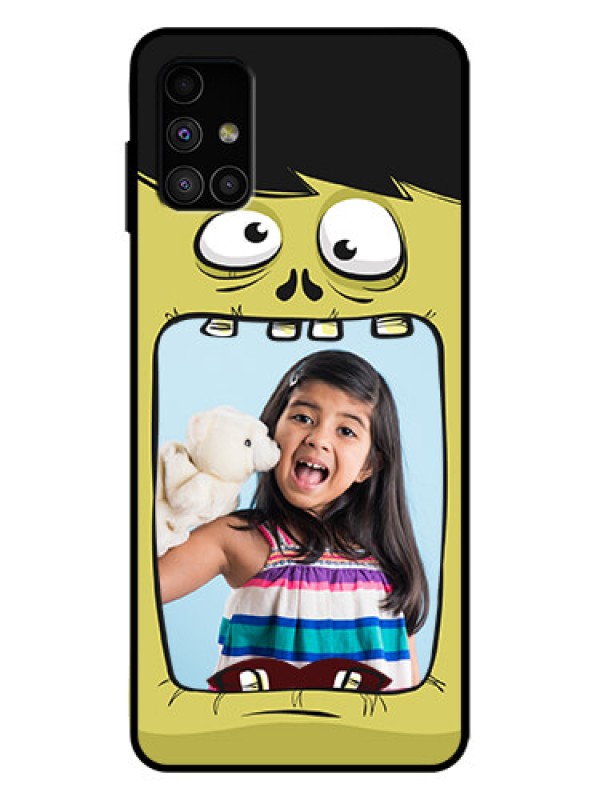 Custom Galaxy M51 Custom Metal Phone Case - Cartoon Monster Back Case Design
