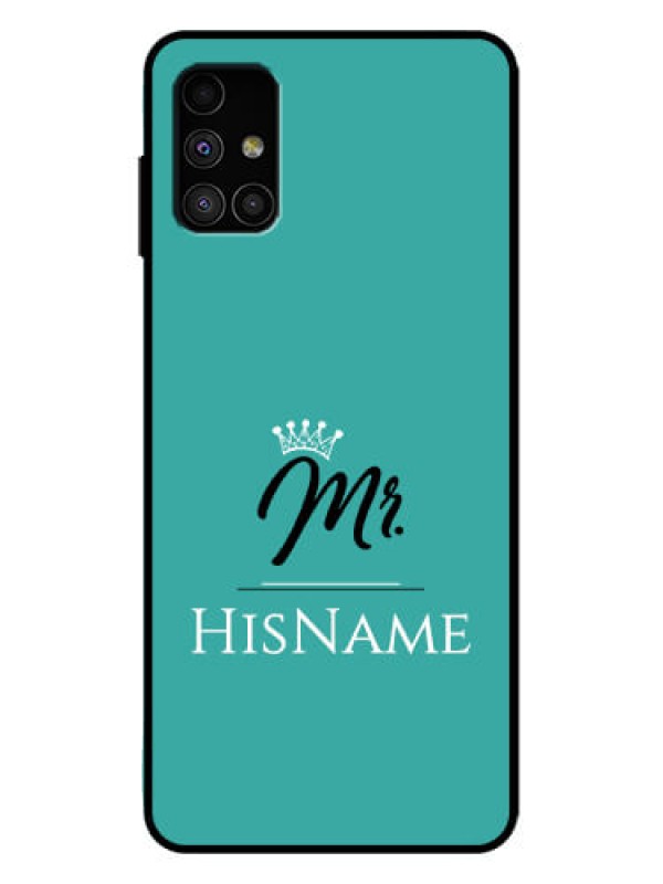 Custom Galaxy M51 Custom Metal Phone Case - Mr With Name Design