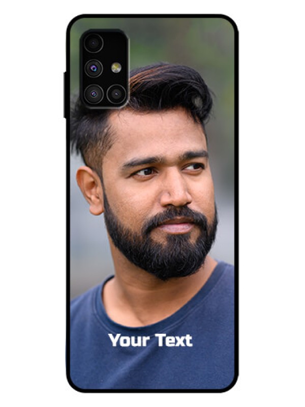 Custom Galaxy M51 Custom Metal Phone Case - Photo With Text Design