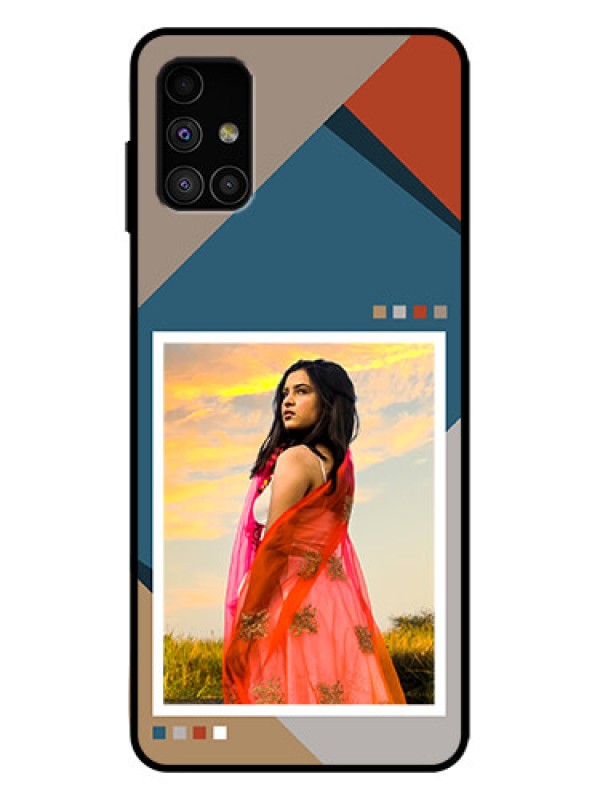 Custom Galaxy M51 Custom Metal Phone Case - Retro Color Pallet Design