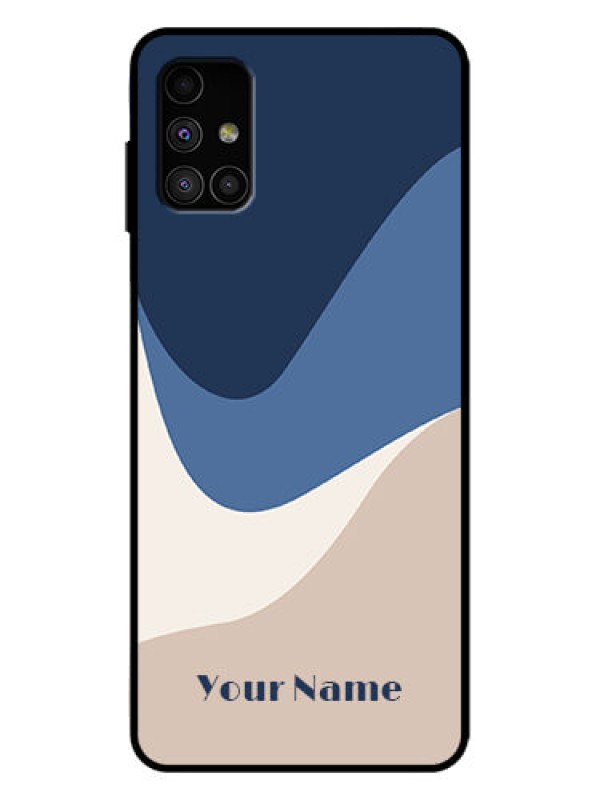 Custom Galaxy M51 Custom Metal Phone Case - Abstract Drip Art Design