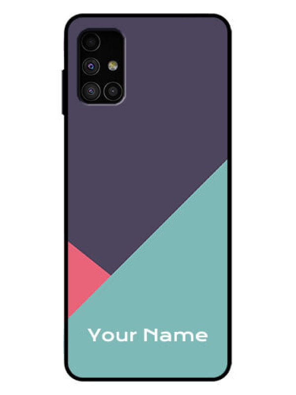 Custom Galaxy M51 Custom Metal Phone Case - Tri Color Abstract Design