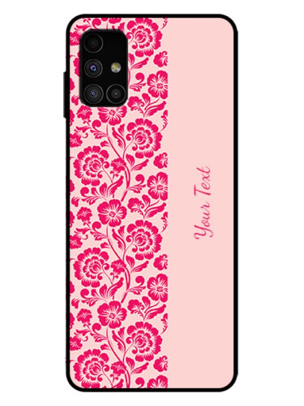 Custom Galaxy M51 Custom Metal Phone Case - Attractive Floral Pattern Design