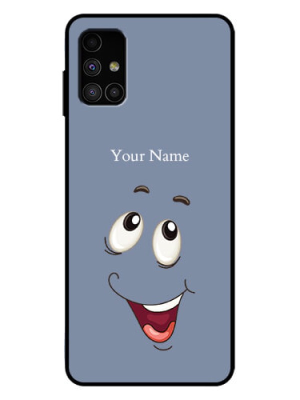 Custom Galaxy M51 Custom Metal Phone Case - Laughing Cartoon Face Design