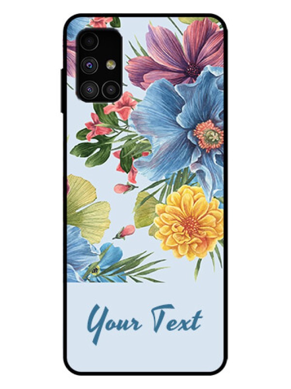 Custom Galaxy M51 Custom Metal Phone Case - Stunning Watercolored Flowers Painting Design