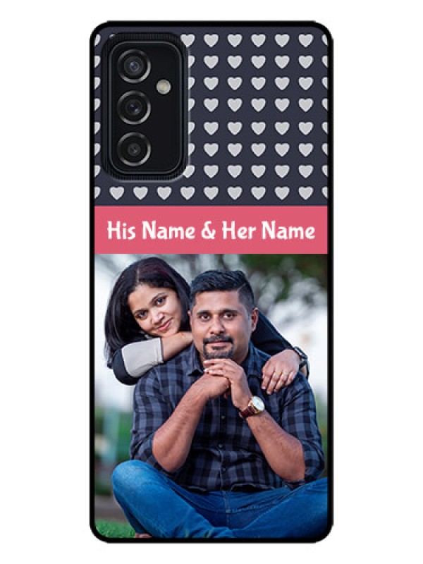 Custom Galaxy M52 5G Custom Metal Phone Case - Love Symbols Design