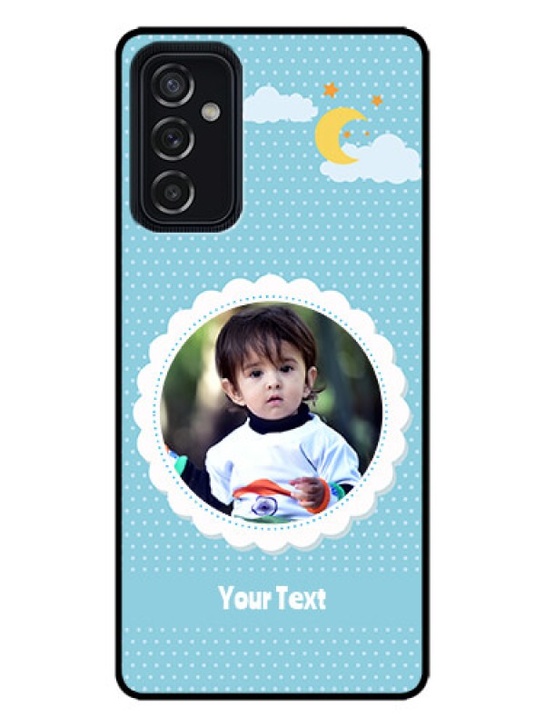 Custom Galaxy M52 5G Custom Metal Phone Case - Violet Pattern Design