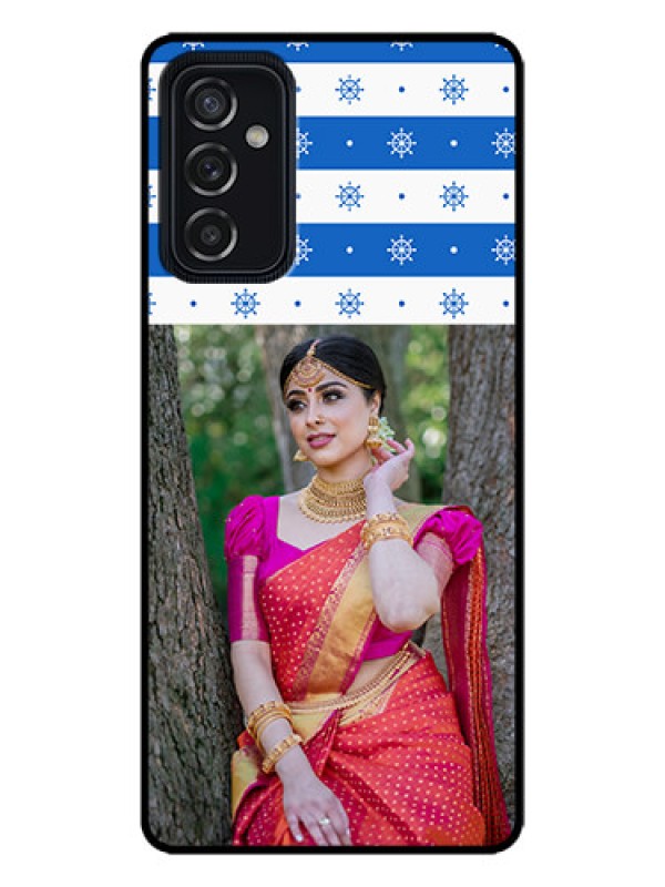 Custom Galaxy M52 5G Custom Metal Phone Case - Snow Pattern Design