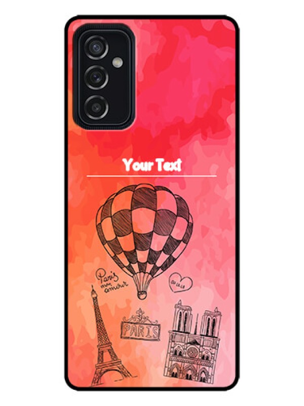 Custom Galaxy M52 5G Custom Metal Phone Case - Paris Theme Design