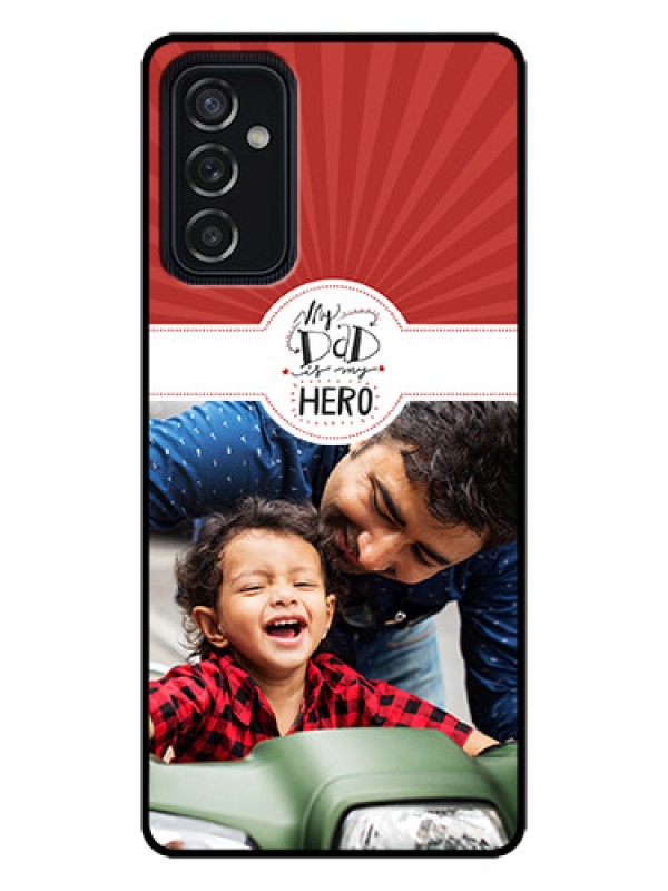 Custom Galaxy M52 5G Custom Metal Phone Case - My Dad Hero Design
