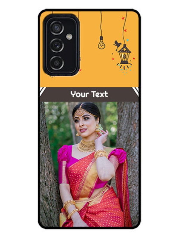 Custom Galaxy M52 5G Custom Metal Phone Case - With Family Picture And Icons