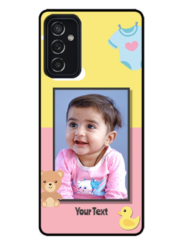 Custom Galaxy M52 5G Custom Metal Phone Case - Kids 2 Color Design