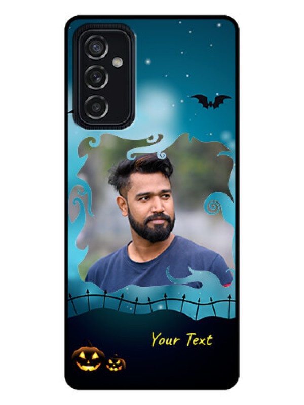 Custom Galaxy M52 5G Custom Metal Phone Case - Halloween Frame Design