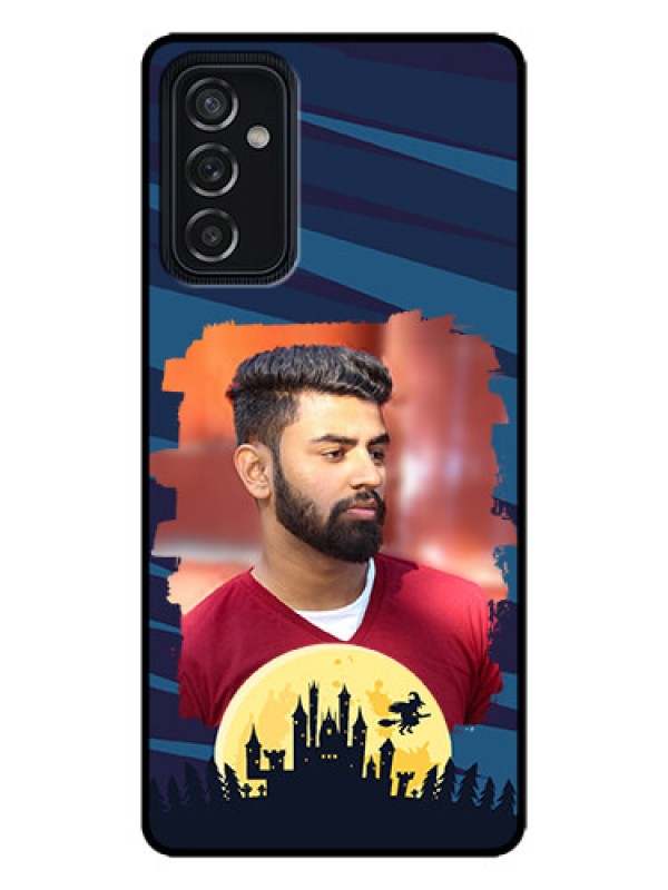 Custom Galaxy M52 5G Custom Metal Phone Case - Halloween Witch Design