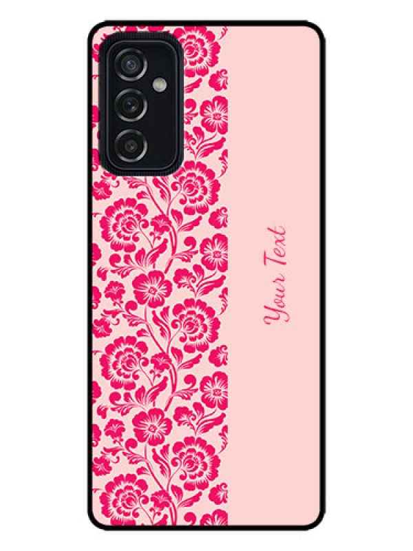 Custom Galaxy M52 5G Custom Metal Phone Case - Attractive Floral Pattern Design