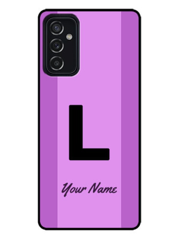 Custom Galaxy M52 5G Custom Metal Phone Case - Tricolor Custom Text Design