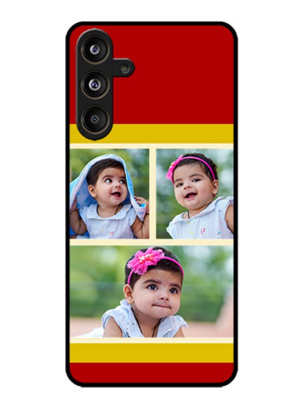 Custom Samsung Galaxy M55 5G Custom Metal Phone Case - Multiple Pic Upload Design