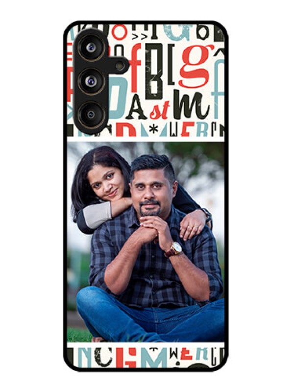 Custom Samsung Galaxy M55 5G Custom Metal Phone Case - Alphabet Design