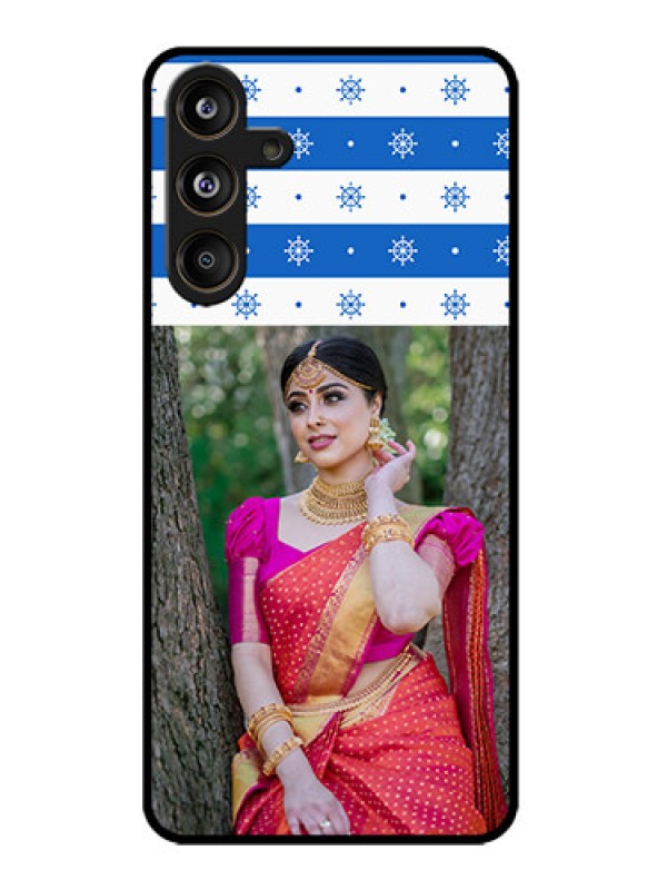 Custom Samsung Galaxy M55 5G Custom Metal Phone Case - Snow Pattern Design