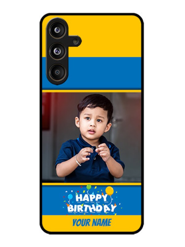 Custom Samsung Galaxy M55 5G Custom Metal Phone Case - Birthday Wishes Design