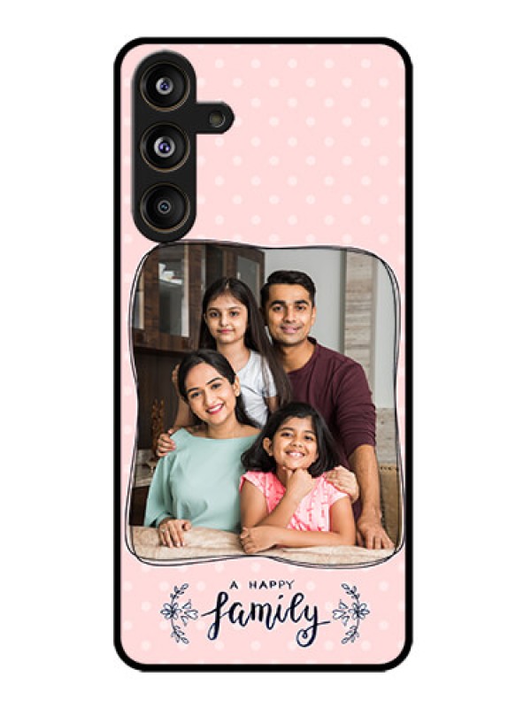 Custom Samsung Galaxy M55 5G Custom Metal Phone Case - Family With Dots Design