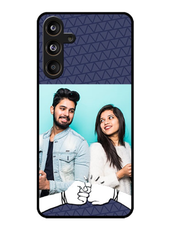 Custom Samsung Galaxy M55 5G Custom Metal Phone Case - With Best Friends Design