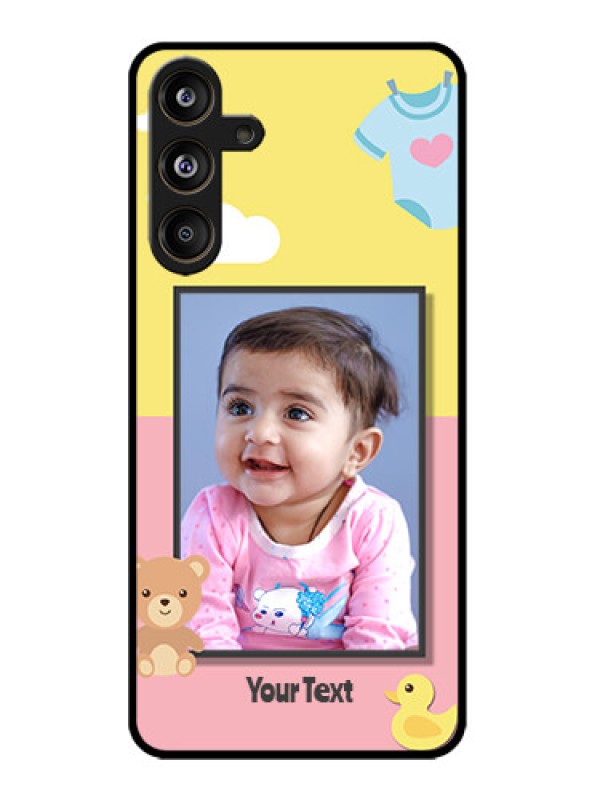 Custom Samsung Galaxy M55 5G Custom Metal Phone Case - Kids 2 Color Design