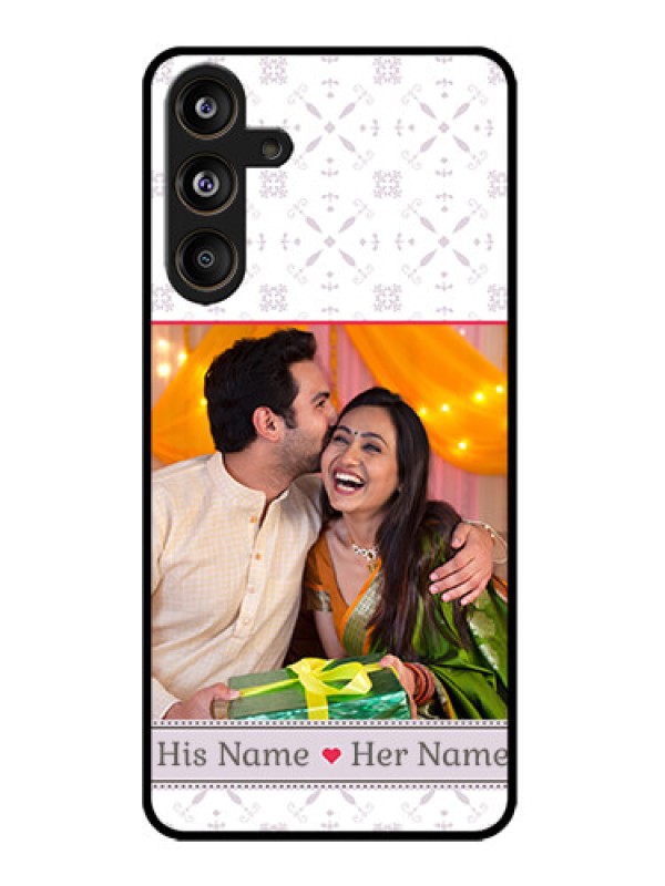 Custom Samsung Galaxy M55 5G Custom Metal Phone Case - With Photo And Ethnic Design