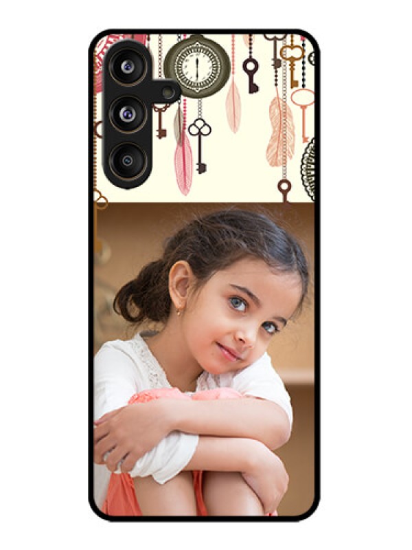 Custom Samsung Galaxy M55 5G Custom Metal Phone Case - Boho Style Design