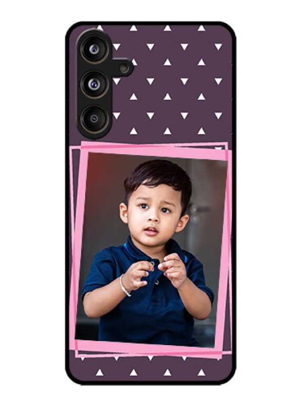 Custom Samsung Galaxy M55 5G Custom Metal Phone Case - Triangle Pattern Dotted Design