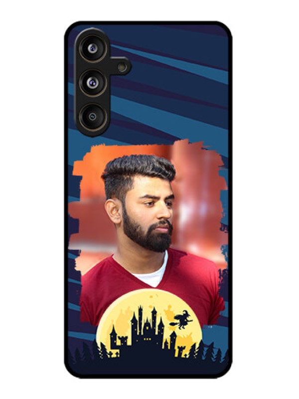 Custom Samsung Galaxy M55 5G Custom Metal Phone Case - Halloween Witch Design