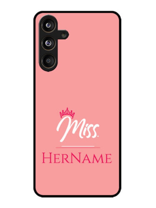 Custom Samsung Galaxy M55 5G Custom Metal Phone Case - Mrs With Name Design