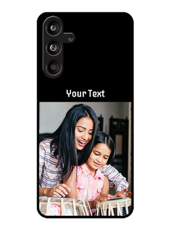 Custom Samsung Galaxy M55 5G Custom Metal Phone Case - Photo With Name Design