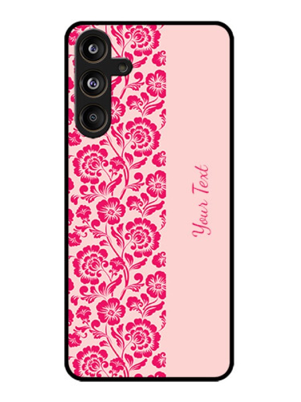 Custom Samsung Galaxy M55 5G Custom Metal Phone Case - Attractive Floral Pattern Design