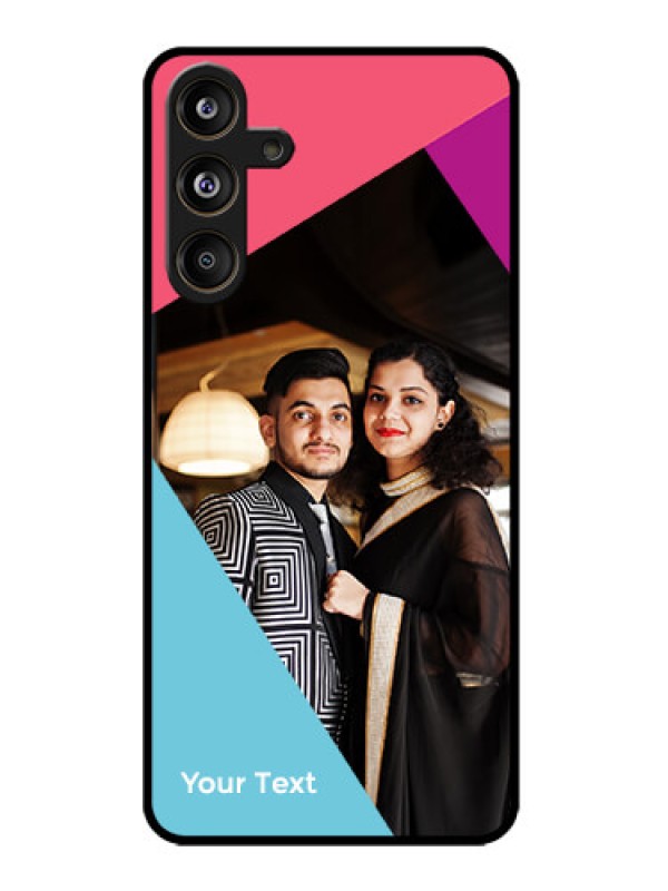 Custom Samsung Galaxy M55 5G Custom Metal Phone Case - Stacked Triple Colour Design