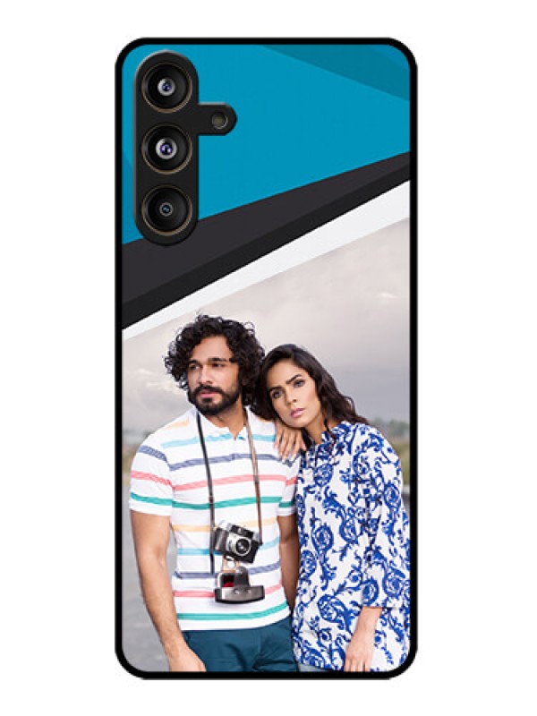 Custom Galaxy M55s 5G Custom Metal Phone Case - Simple Pattern Photo Upload Design