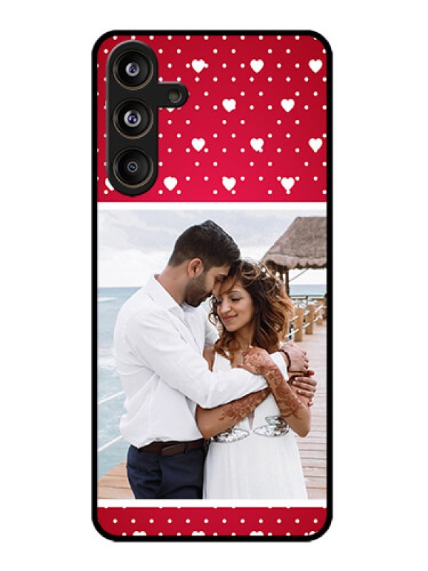 Custom Galaxy M55s 5G Custom Metal Phone Case - Hearts Mobile Case Design