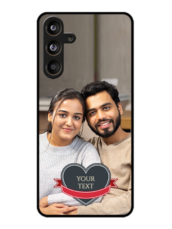 Custom Galaxy M55s 5G Custom Metal Phone Case - Just Married Couple Design