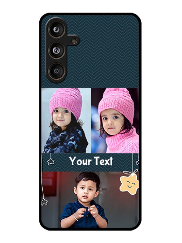 Custom Galaxy M55s 5G Custom Metal Phone Case - Hanging Stars Design