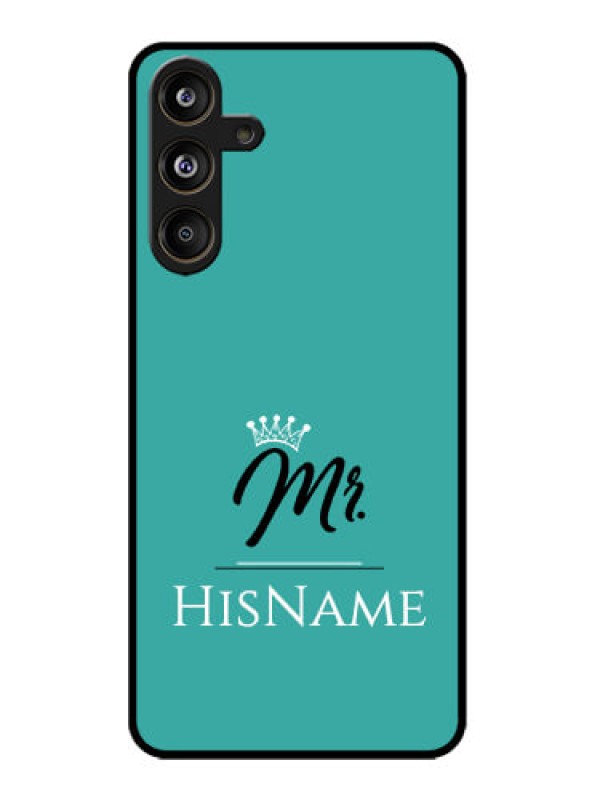 Custom Galaxy M55s 5G Custom Metal Phone Case - Mr With Name Design