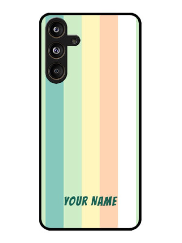 Custom Galaxy M55s 5G Custom Metal Phone Case - Multi - Colour Stripes Design