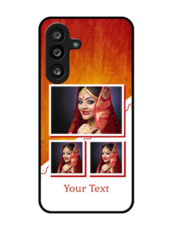 Custom Samsung Galaxy M56 5G Custom Metal Phone Case - Wedding Memories Design